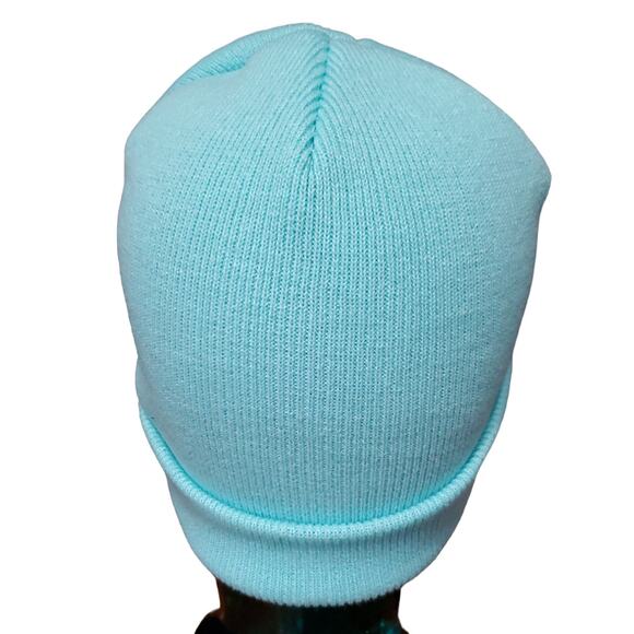 Blue "Happy Camper" Beanie Hat | Size OS - Picture 3 of 3
